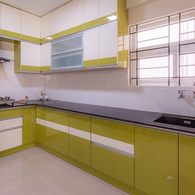 5 - L Shaped Kitchen Interior Design-Kitchen-3BHK-Krishnarajapura-Bangalore
